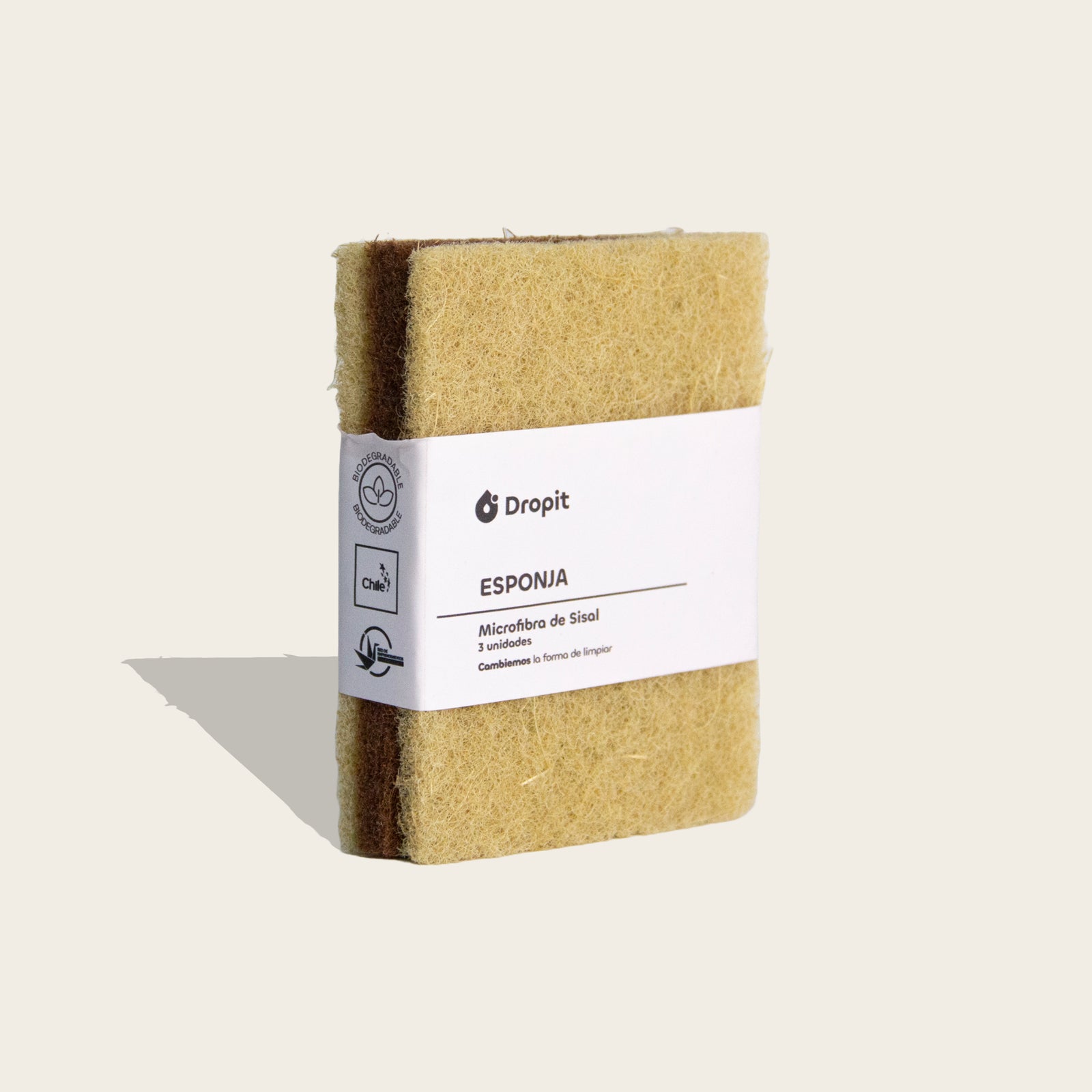 Esponja fibra de Sisal - 3 Unidades