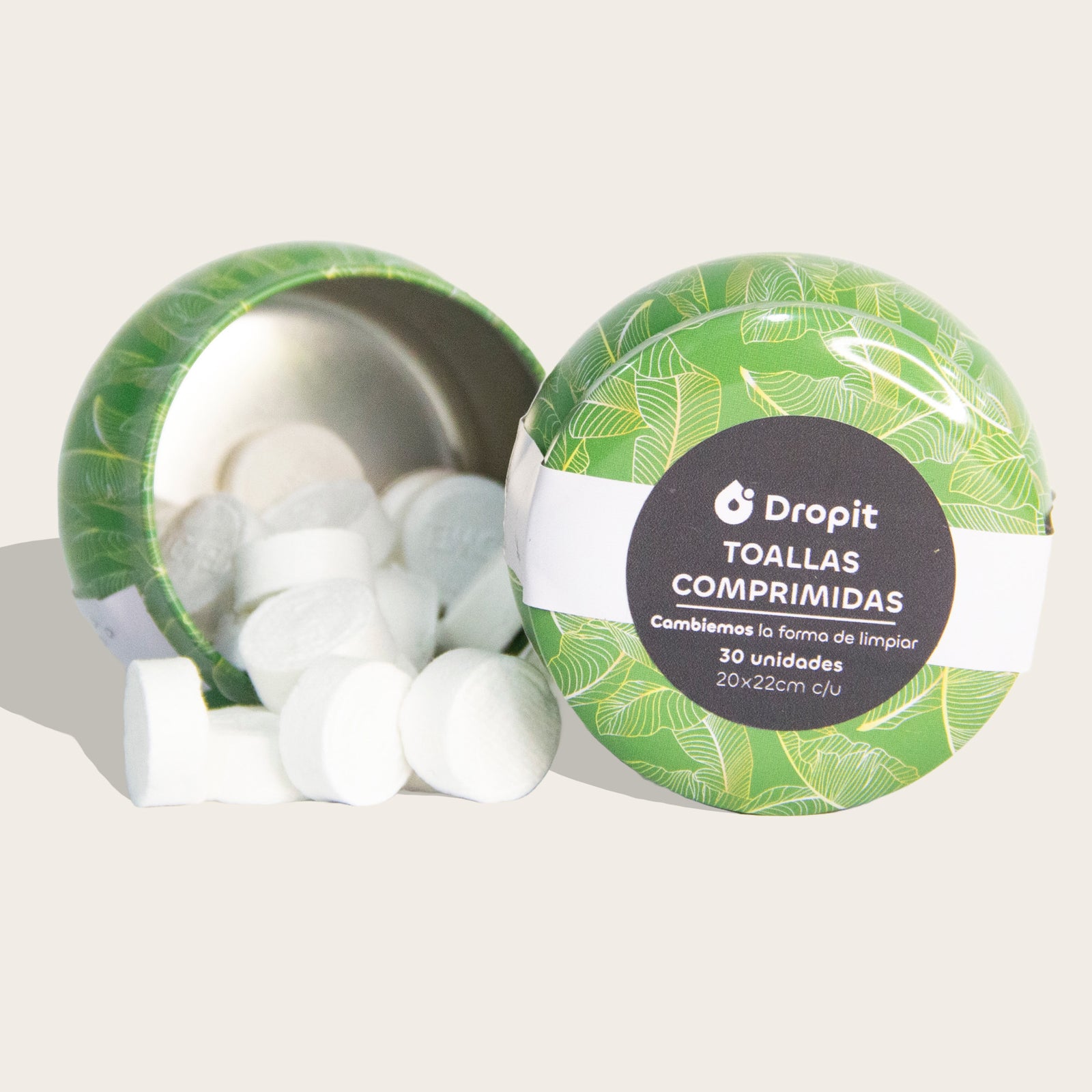 Toallas Comprimidas de algodón 30 tabletas